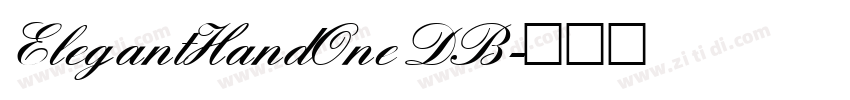 ElegantHandOne DB字体转换